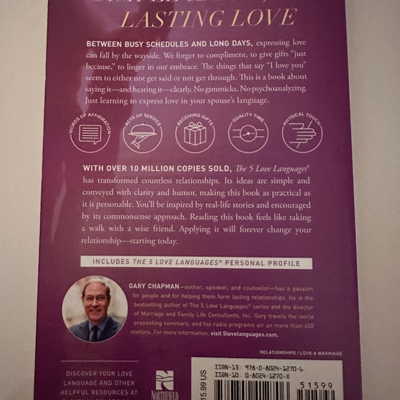 The 5 Love Languages Book by Gary Chapman - Picture 2 of 2
